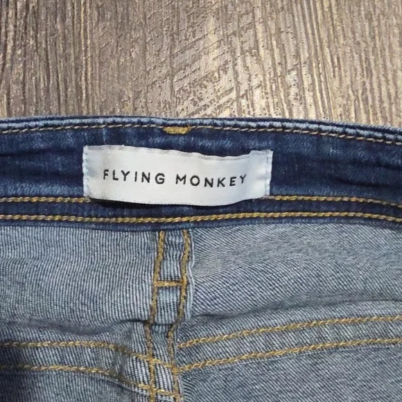 Flying Monkey Women's Size 29 Skinny Jeans Distressed Stretch - Picture 2 of 9
